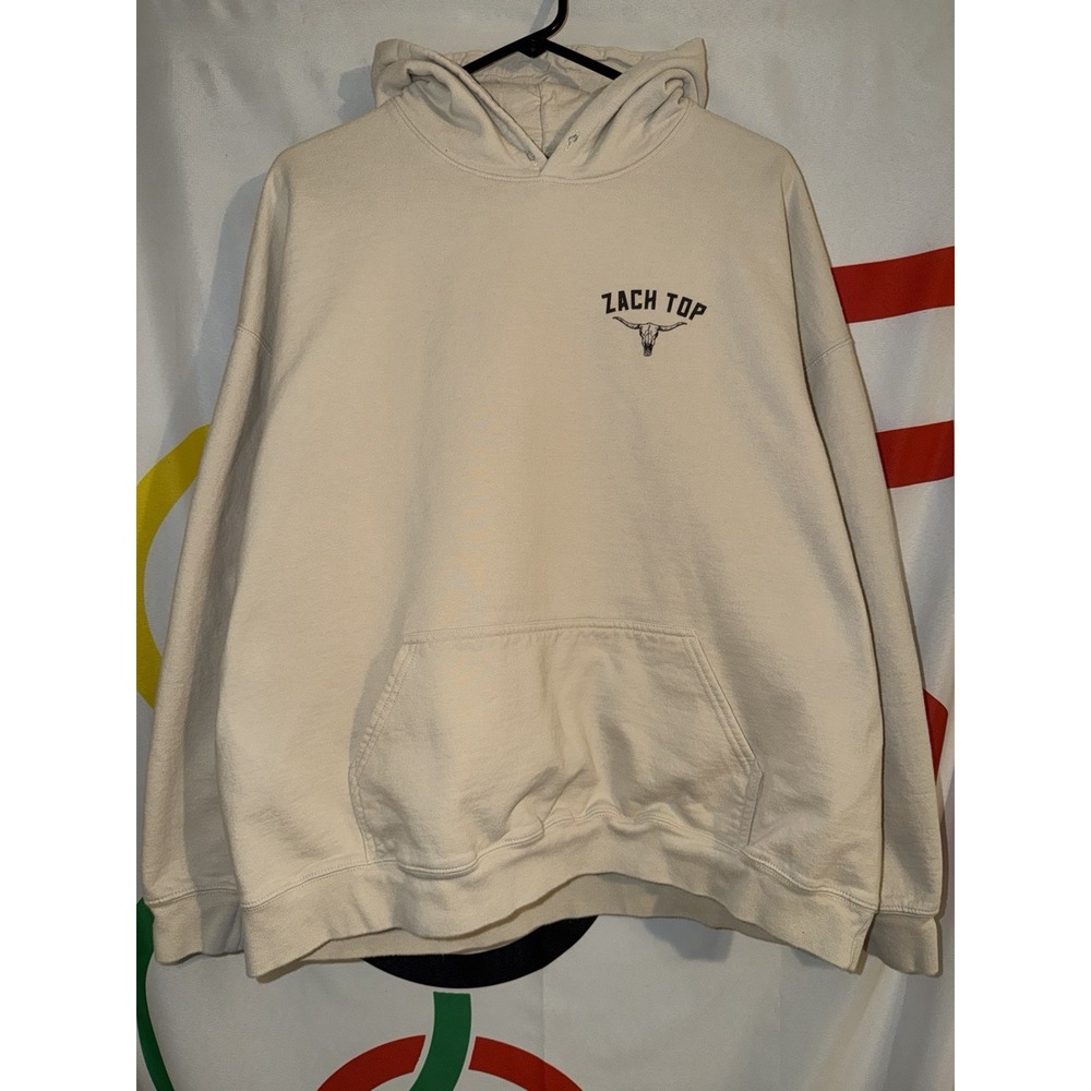Zach Top Cold Beer Country Music Tour 2025 Sweatshirt Hoodie 2XL Official Merch - Picture 3 of 5